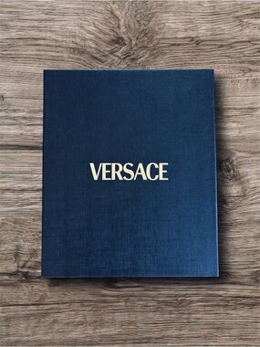 VERSACE Luxury Gift Box Black Gold Logo Rigid Presentation Storage Box